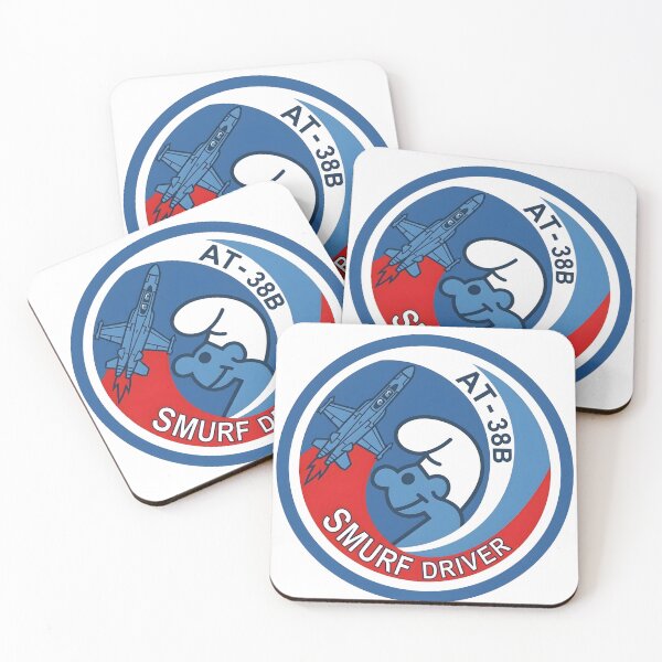 Item preview, USAF AT-38B Talon Smurf Driver Pilot Patch designed and sold by CharlieDesings.