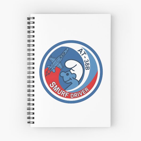 Item preview, USAF AT-38B Talon Smurf Driver Pilot Patch designed and sold by CharlieDesings.