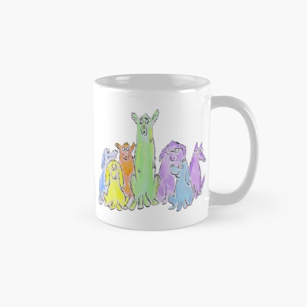 Item preview, Funny colourful dogs designed and sold by Inky Fingers Illustrations.