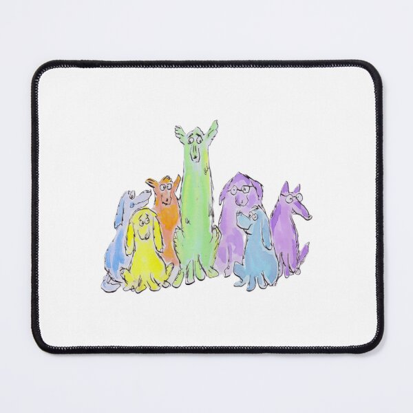 Item preview, Funny colourful dogs designed and sold by Inky Fingers Illustrations.