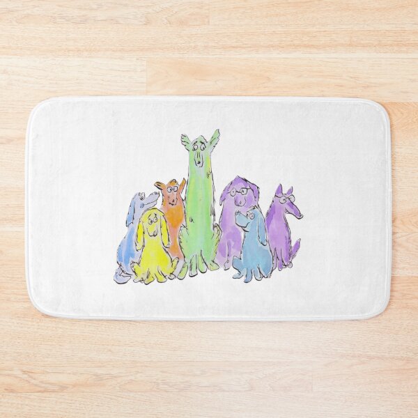 Item preview, Funny colourful dogs designed and sold by Inky Fingers Illustrations.