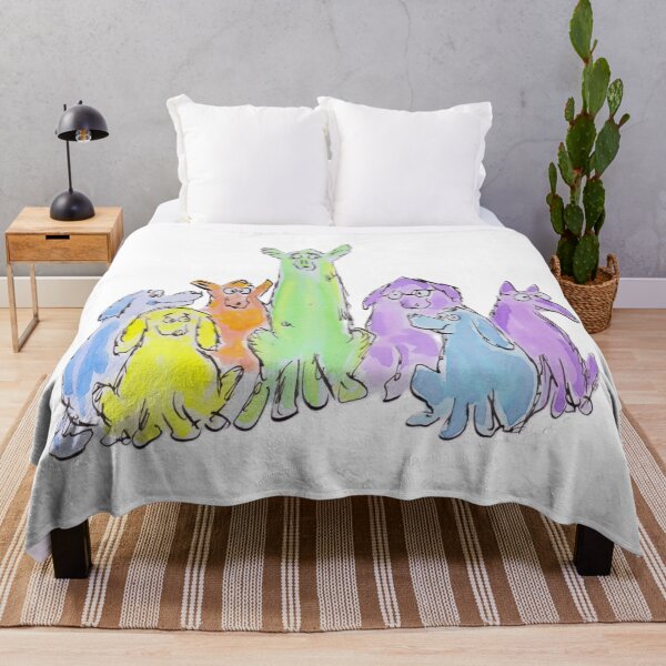 Item preview, Funny colourful dogs designed and sold by Inky Fingers Illustrations.
