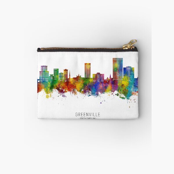 Item preview, Greenville South Carolina Skyline designed and sold by ArtPrints.