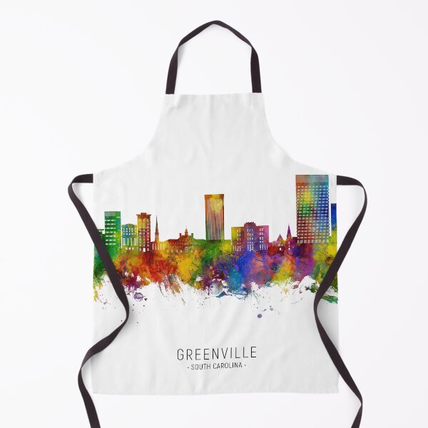 Item preview, Greenville South Carolina Skyline designed and sold by ArtPrints.