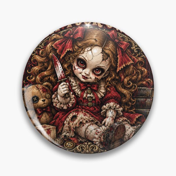 Item preview, Creepy Evil Doll Play At Your Own Risk Horror designed and sold by M. Mamdouh Artworks.