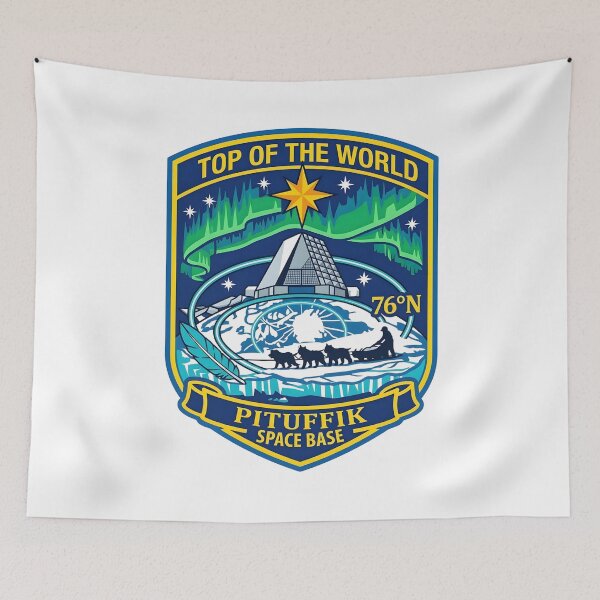 Item preview, US Space Force Pituffik Space Base Top of the World Patch designed and sold by CharlieDesings.