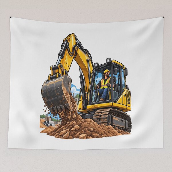 Item preview, Excavator Operator Heavy Equipment Construction designed and sold by JMDG Studio.