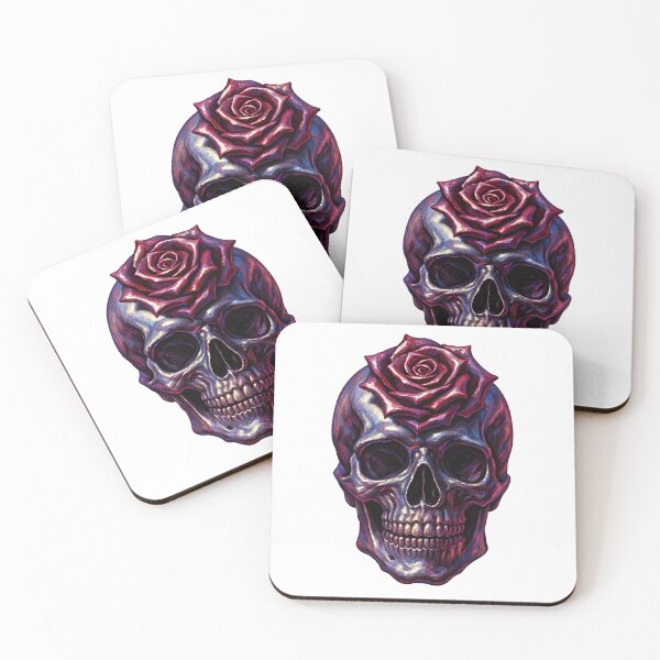 Item preview, Rose Horned Skull designed and sold by Whatever Works.