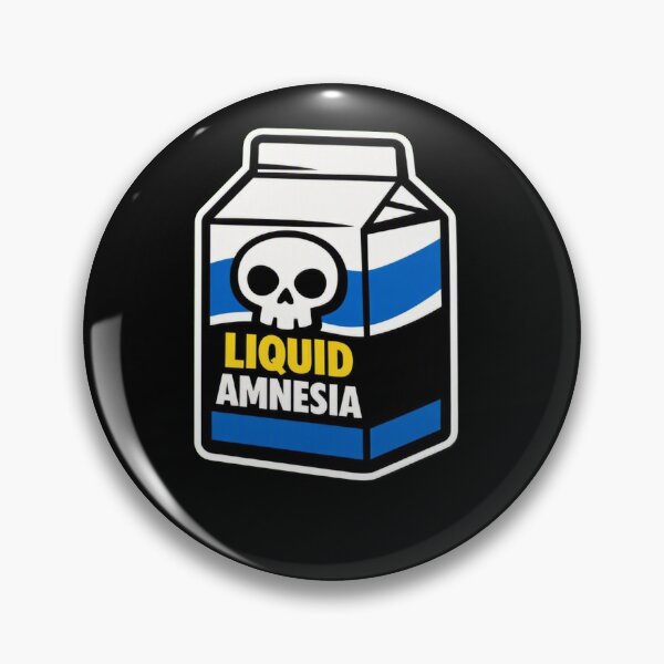 Item preview, Liquid Amnesia – Retro Milk Carton Skull Design designed and sold by Timeless Junction.
