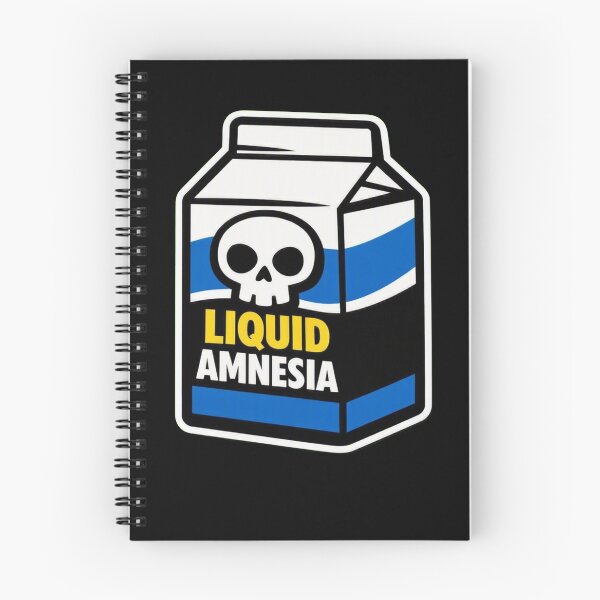 Item preview, Liquid Amnesia – Retro Milk Carton Skull Design designed and sold by Timeless Junction.