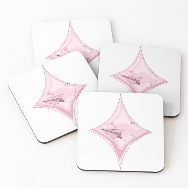 Item preview, Pastel Pink Paper Plane in Diamond Sparkle designed and sold by Rehnair.