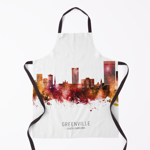 Item preview, Greenville South Carolina Skyline designed and sold by ArtPrints.