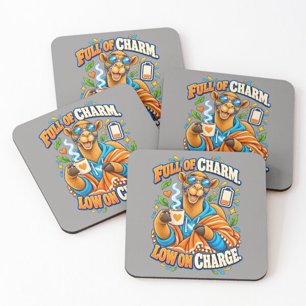 Item preview, Full of Charm. Low on Charge – Funny Camel T-Shirt Animal Graphic Camel T-Shirt designed and sold by Camel & Quirk.
