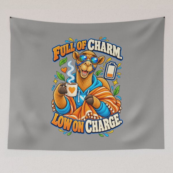 Item preview, Full of Charm. Low on Charge – Funny Camel T-Shirt Animal Graphic Camel T-Shirt designed and sold by Camel & Quirk.
