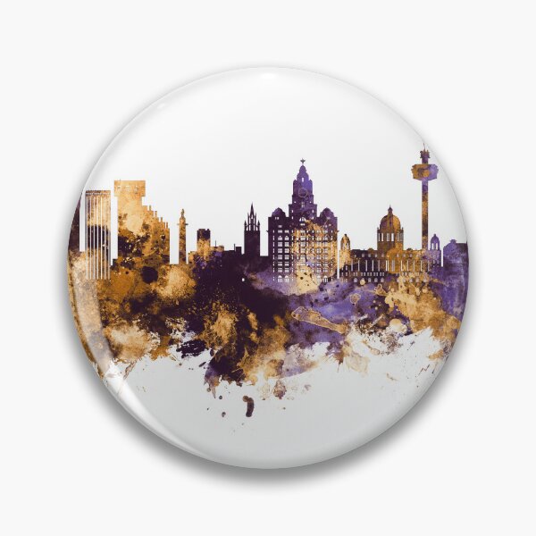 Item preview, Liverpool England Skyline designed and sold by ArtPrints.