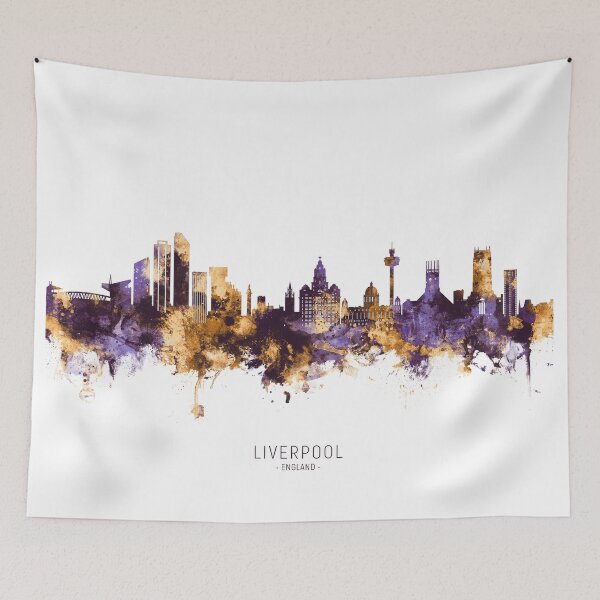 Item preview, Liverpool England Skyline designed and sold by ArtPrints.