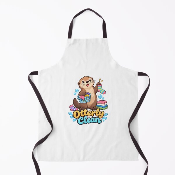 Item preview, Otterly Clean – Cute Laundry Otter Cartoon designed and sold by Isliath.