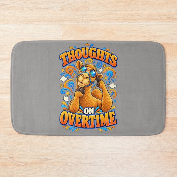 Item preview, Thoughts on Overtime – Funny Camel T-Shirt Animal Graphic Camel T-Shirt designed and sold by Camel & Quirk.