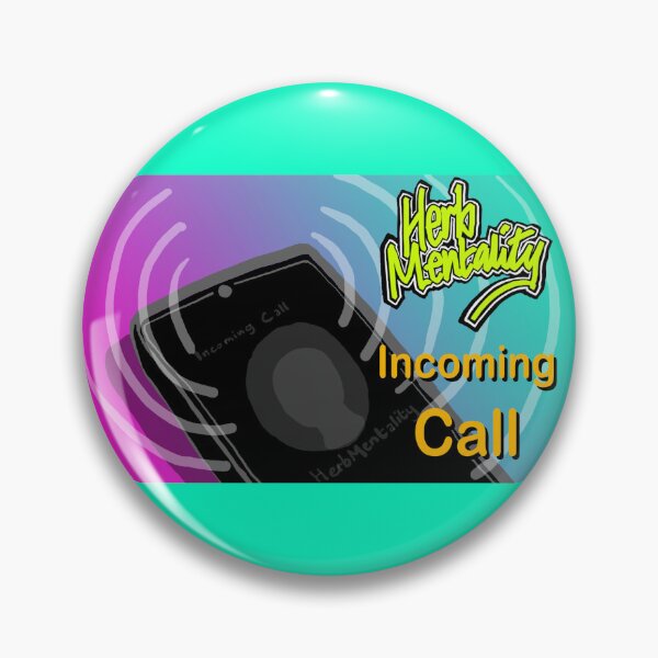 Item preview, Incoming Call (teal) designed and sold by Herb-Mentality.
