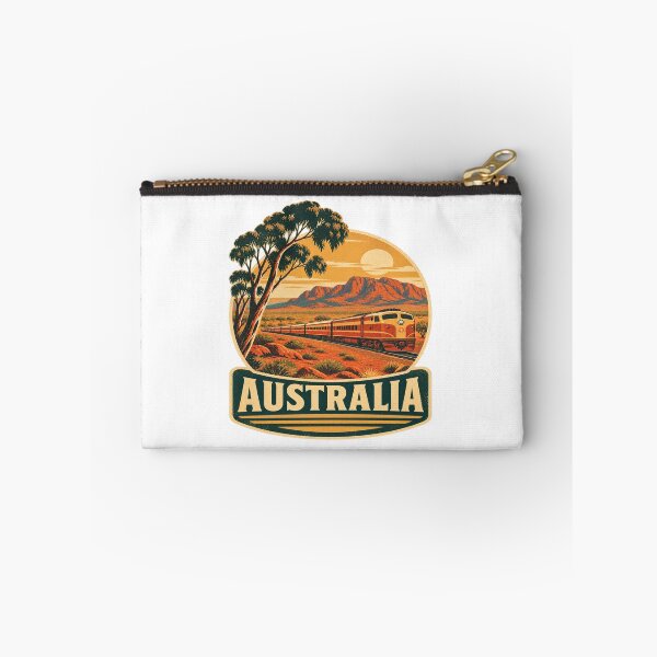 Item preview, The Ghan Australia Vintage Train Shirt – Retro Australian Railway Desert Travel Poster designed and sold by Globalcitytees.