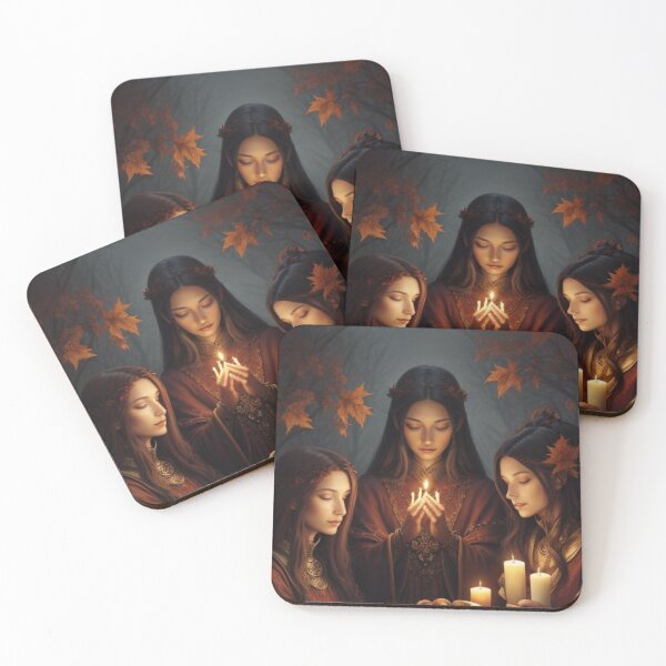 Item preview, Goddesses Making Wishes Under Harvest Moon designed and sold by artyval.