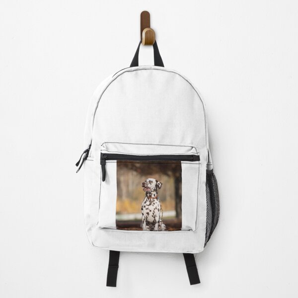 Item preview, Joyful Chocolate Dalmatian Dog Autumn Portrait designed and sold by VanGaldo.