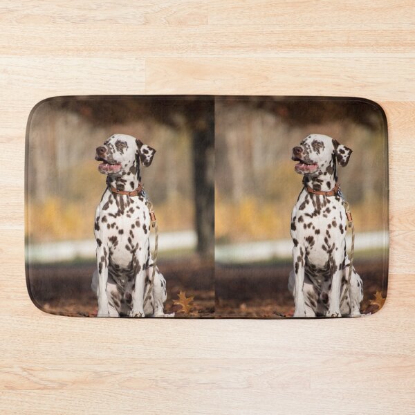Item preview, Joyful Chocolate Dalmatian Dog Autumn Portrait designed and sold by VanGaldo.