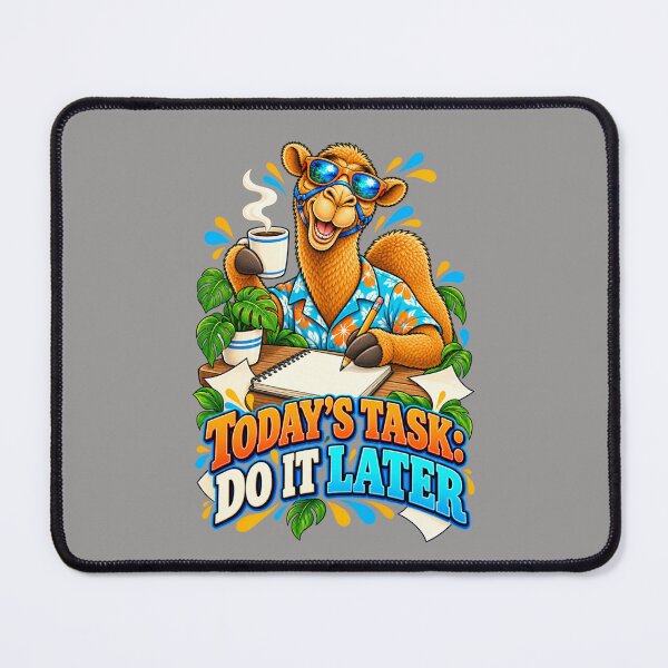 Item preview, Today’s Task: Do It Later – Funny Camel T-Shirt Animal Graphic Camel T-Shirt designed and sold by Camel & Quirk.