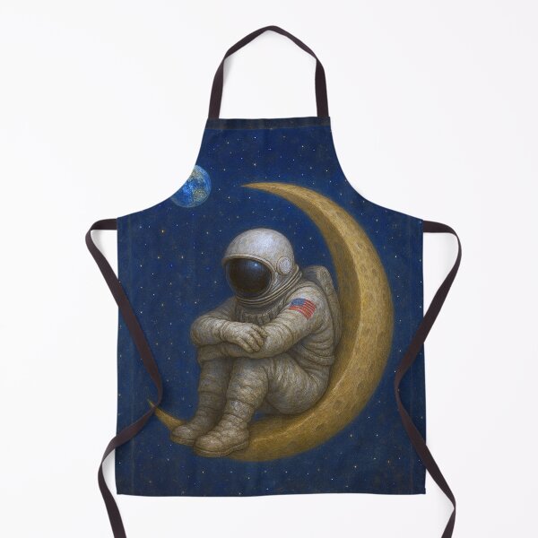 Item preview, Astronaut Painting – Alone on the Moon designed and sold by GalleryKauffeld.