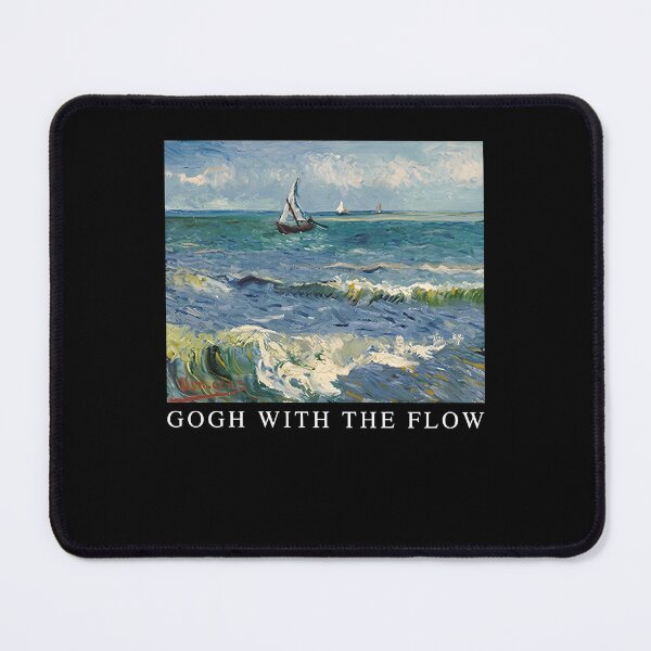 Item preview, Gogh With the Flow Ocean Wave Sailing Scene designed and sold by Glow-Paw-Studio.