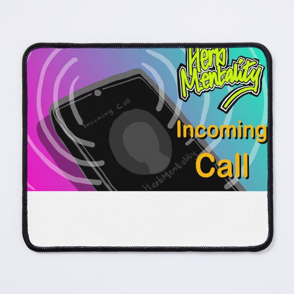 Item preview, Incoming Call (white) designed and sold by Herb-Mentality.