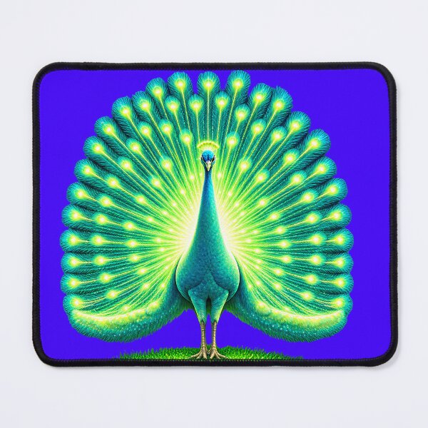 Item preview, Glowing Peacock with Radiant Feathers designed and sold by MagicCrystal.