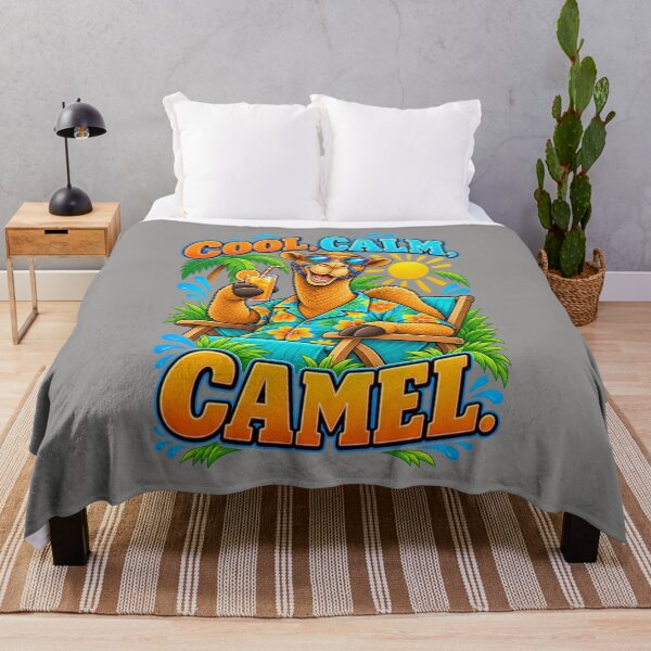 Artikelvorschau, Cool, gelassen, Kamel – Lustiges Kamel-T-Shirt mit Tiermotiv entworfen und verkauft von Camel & Quirk.