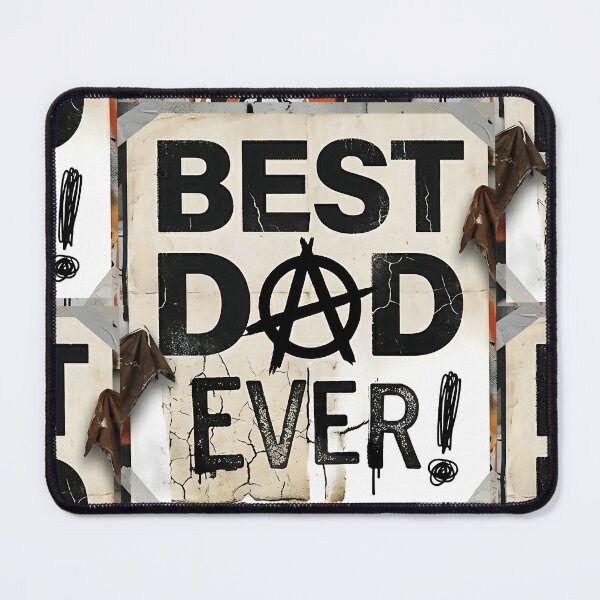 Item preview, Best Dad Ever Anarchy Punk Canvas Print | Edgy Rock Father's Day Wall Art | Grunge Typography Poster | Cool Rebel Dad Room Decor designed and sold by SergioMiklos.