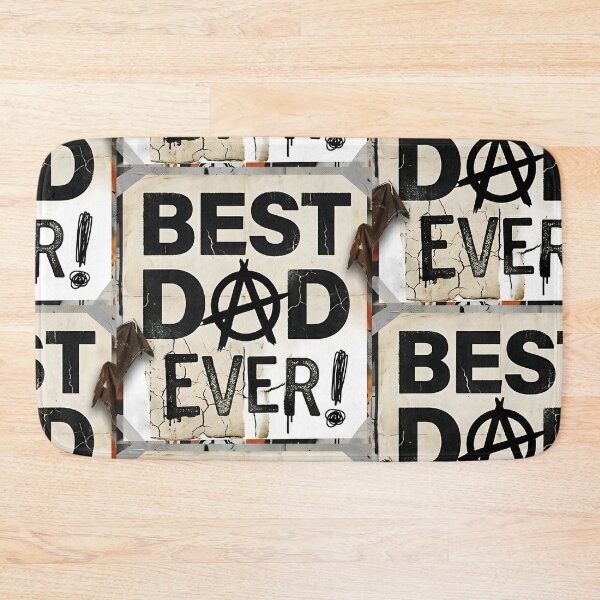 Item preview, Best Dad Ever Anarchy Punk Canvas Print | Edgy Rock Father's Day Wall Art | Grunge Typography Poster | Cool Rebel Dad Room Decor designed and sold by SergioMiklos.