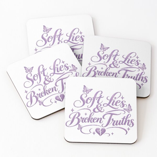 Item preview, Soft Lies & Broken Truths – Emotional Quote Design designed and sold by Lovaryn.