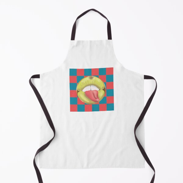 Item preview, Rebel Lips Pop Art – Duotone blocks redblue Yellow Lips designed and sold by GoldenRebels.