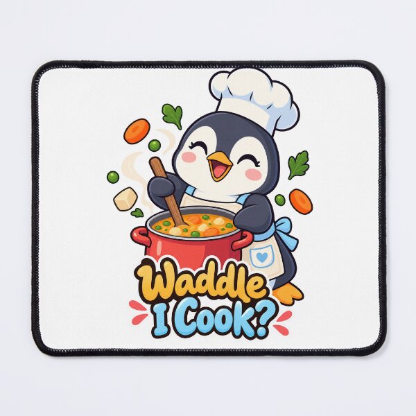 Item preview, Waddle I Cook? – Cute Penguin Chef Cartoon designed and sold by Isliath.
