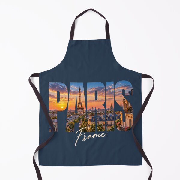 Item preview, Paris France Sunset Skyline – Eiffel Tower Photo Typography designed and sold by MetaModel Editions.