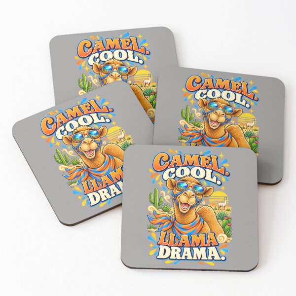 Artikelvorschau, Kamel-Coolness. Lama-Drama – Lustiges Kamel-T-Shirt mit Tiermotiv entworfen und verkauft von Camel & Quirk.