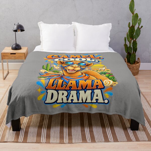 Artikelvorschau, Kamel-Coolness. Lama-Drama – Lustiges Kamel-T-Shirt mit Tiermotiv entworfen und verkauft von Camel & Quirk.
