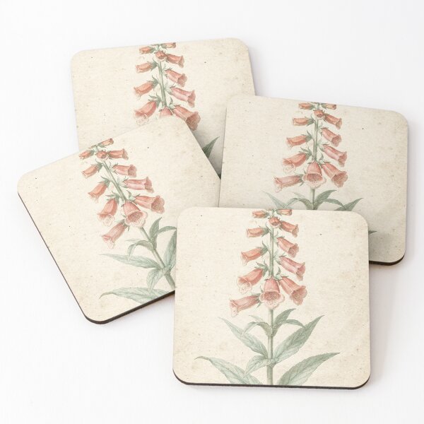Item preview, Coral Foxglove Botanical Study designed and sold by Carnival Studio.
