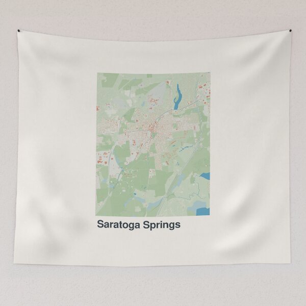 Item preview, Saratoga Springs Minimalistic Map Art designed and sold by MapsNerd.