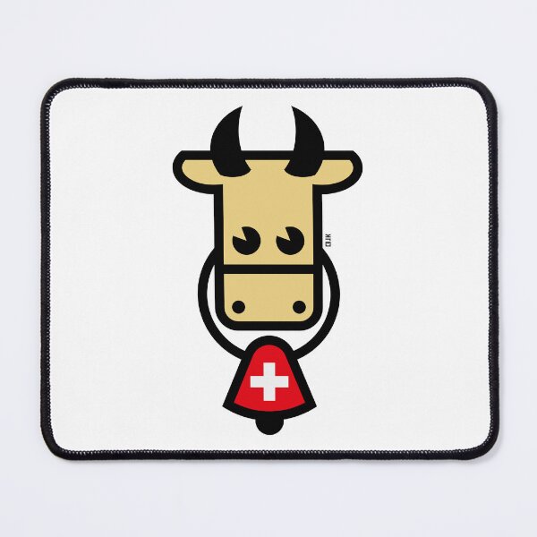 Item preview, Swiss Cow With Bell (Switzerland / Flag / 4C) designed and sold by Roderix.