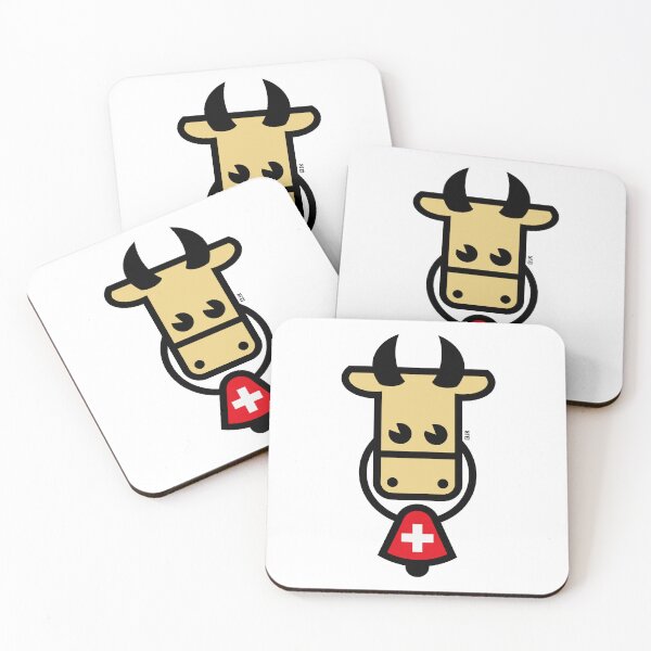Item preview, Swiss Cow With Bell (Switzerland / Flag / 4C) designed and sold by Roderix.