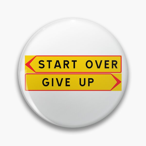 Item preview, Start over vs. Give up designed and sold by ALF2023.