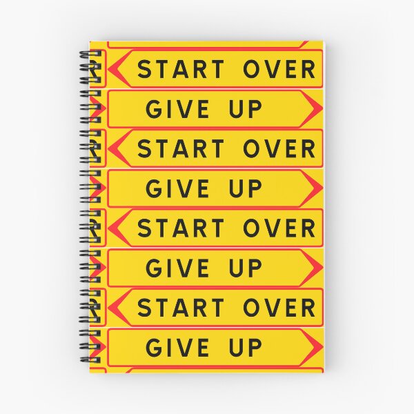 Item preview, Start over vs. Give up designed and sold by ALF2023.