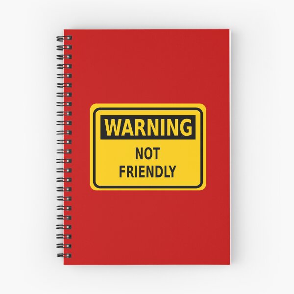 Item preview, Warning – Not Friendly designed and sold by Karate Octopus.