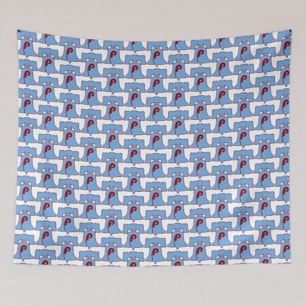 Item preview, Powder Blue Retro Baseball Design Featuring Phillies and Liberty Bell designed and sold by SL-Productions.