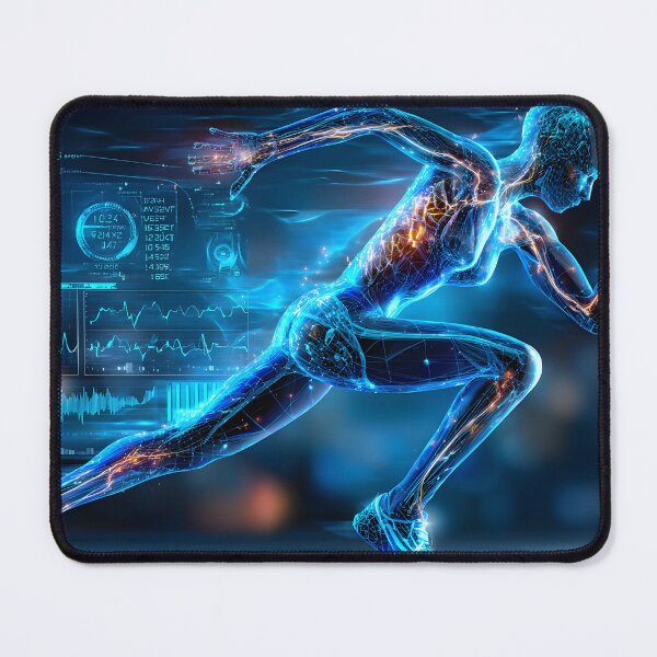 Item preview, Futuristic Runner in Digital Space and Light designed and sold by Artessie.